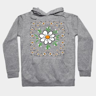 daisy flower blossoms daisies flower pattern bloom Hoodie